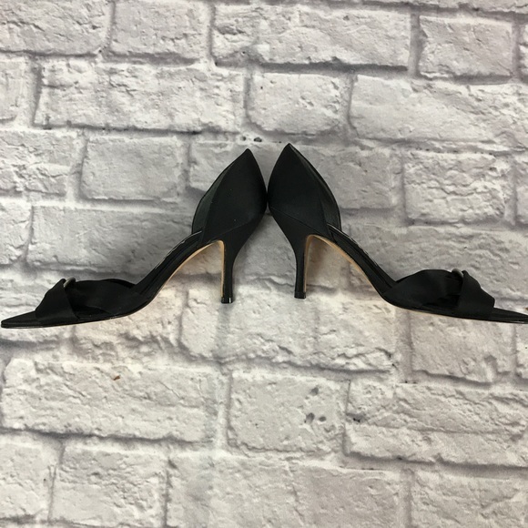 BNWOB Vintage Nina‎ Leather Dorsey Peep Toe Heels - Picture 8 of 11